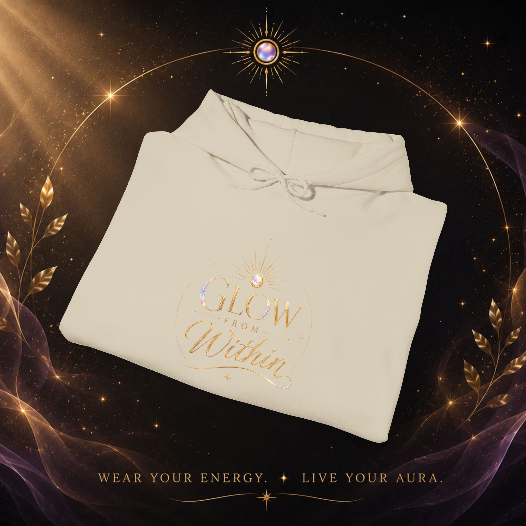 Glow Within Hoodie — Inspirational - AURA BY RS ®