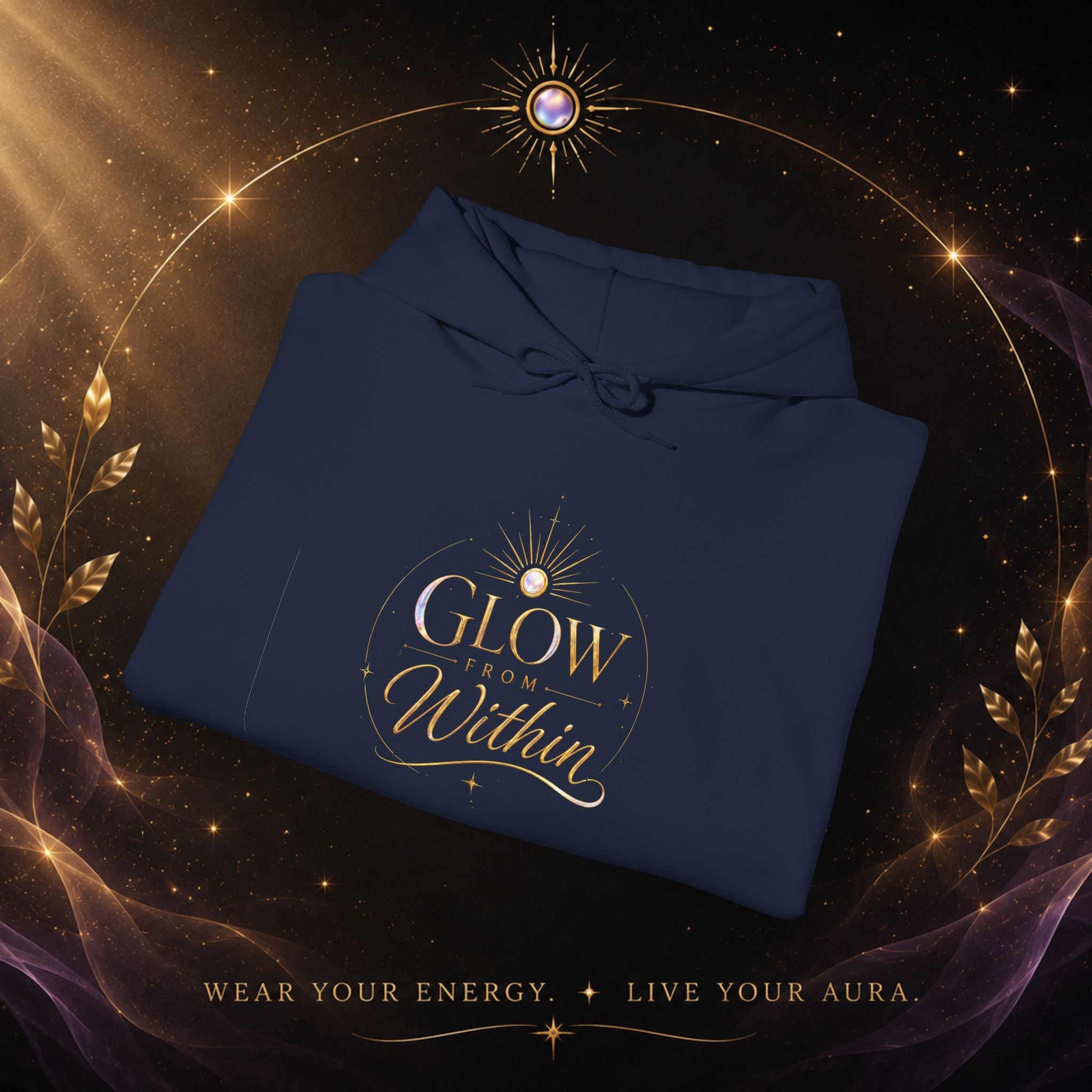 Glow Within Hoodie — Inspirational - AURA BY RS ®