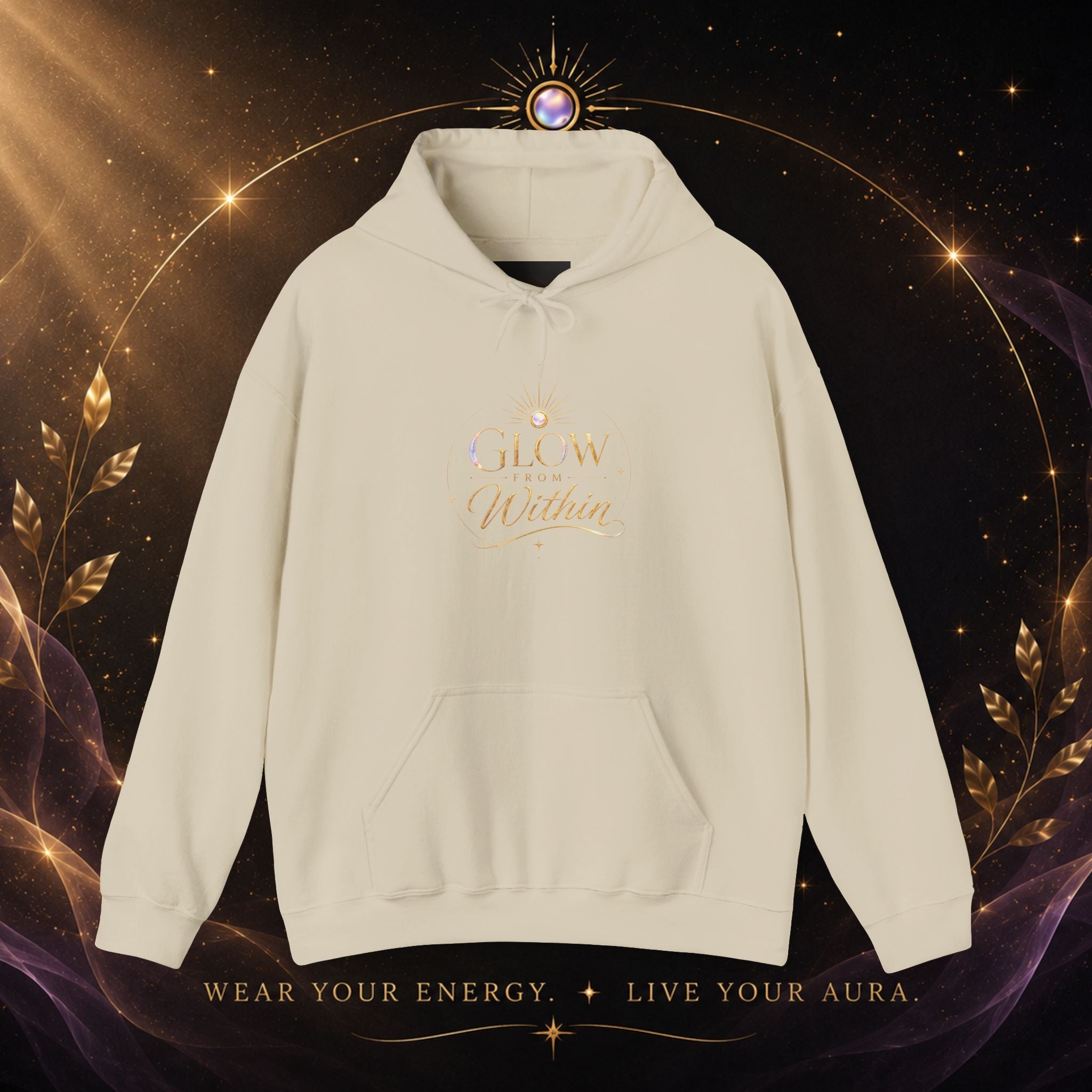 Glow Within Hoodie — Inspirational - AURA BY RS ®