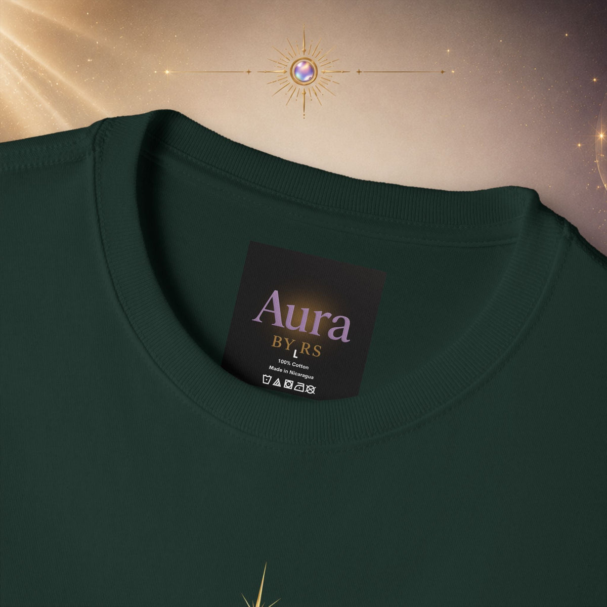 Grace Grind Graphic Tee — Feminine Gold Script Inspirational Shirt - AURA BY RS ®
