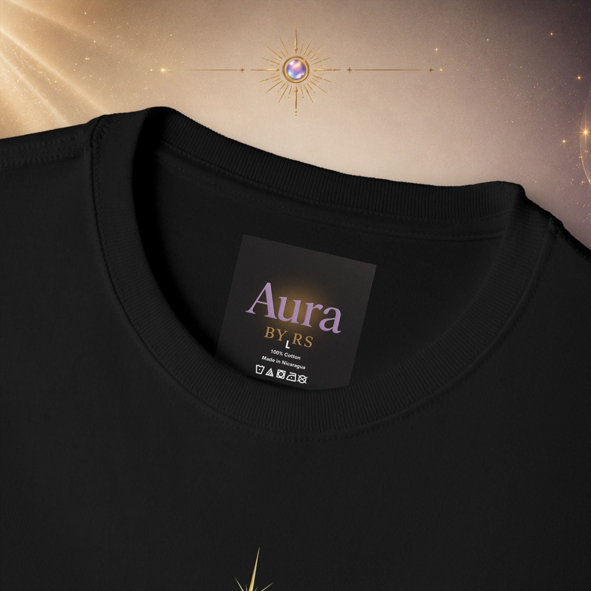 Grace Grind Graphic Tee — Feminine Gold Script Inspirational Shirt - AURA BY RS ®