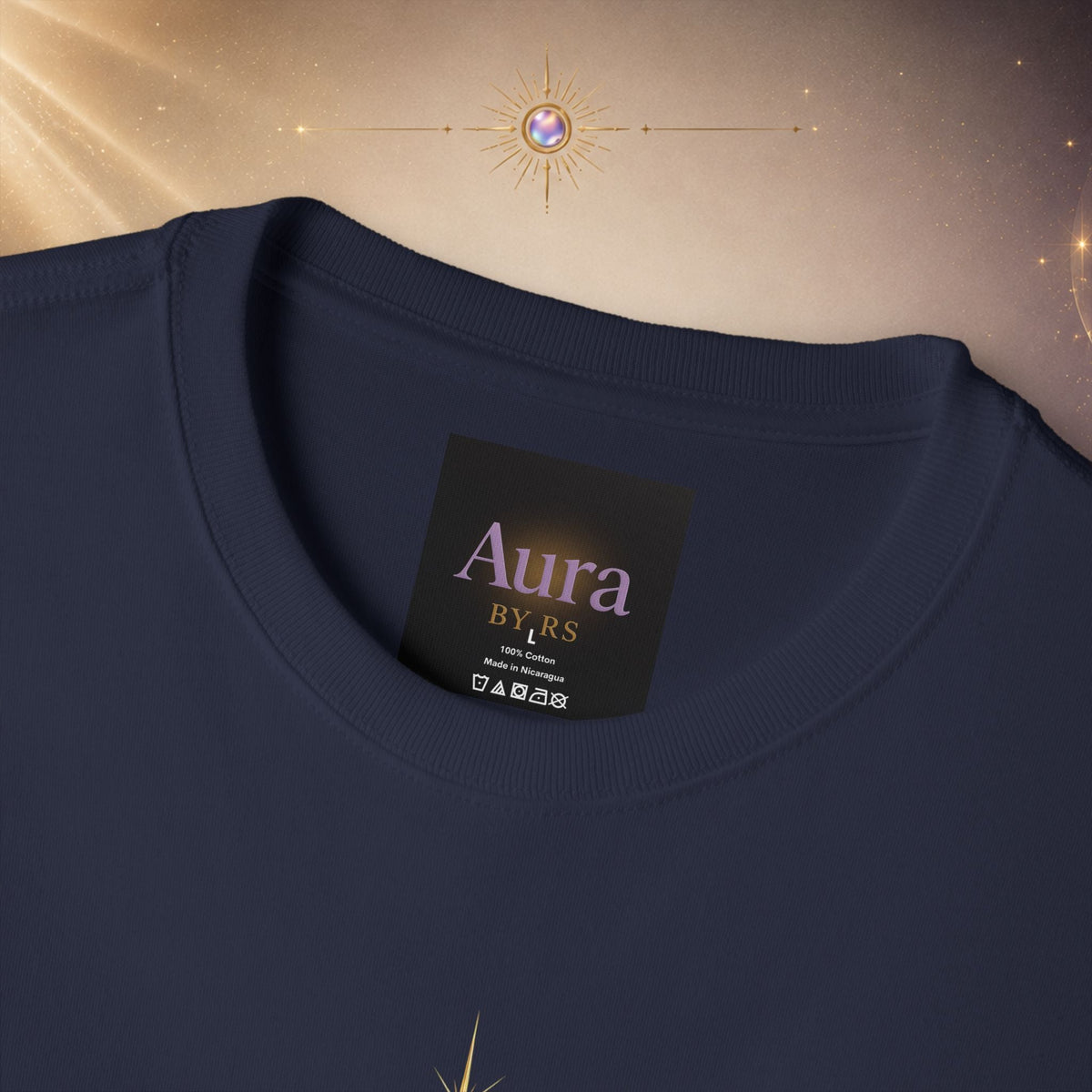 Grace Grind Graphic Tee — Feminine Gold Script Inspirational Shirt - AURA BY RS ®