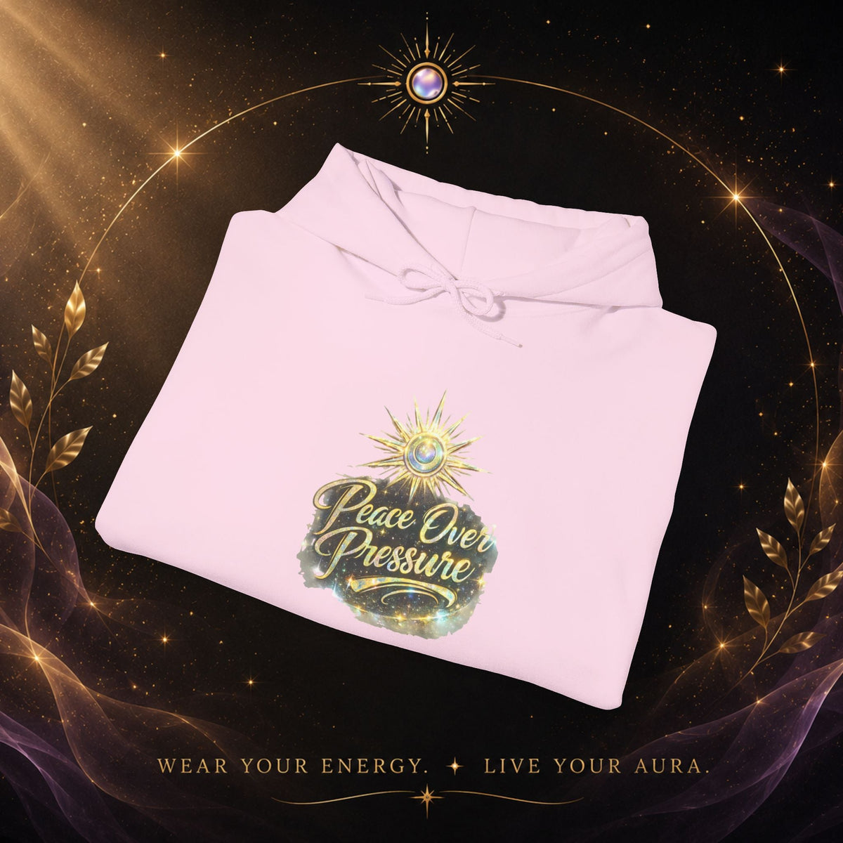Hoodie — "Peace Over Pressure" Graphic Hoodie - AURA BY RS ®