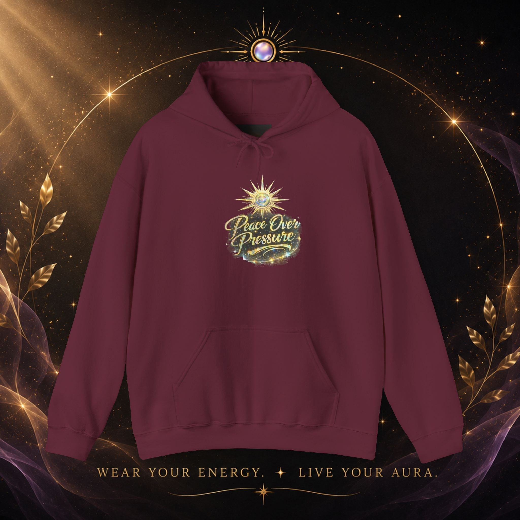 Hoodie — "Peace Over Pressure" Graphic Hoodie - AURA BY RS ®