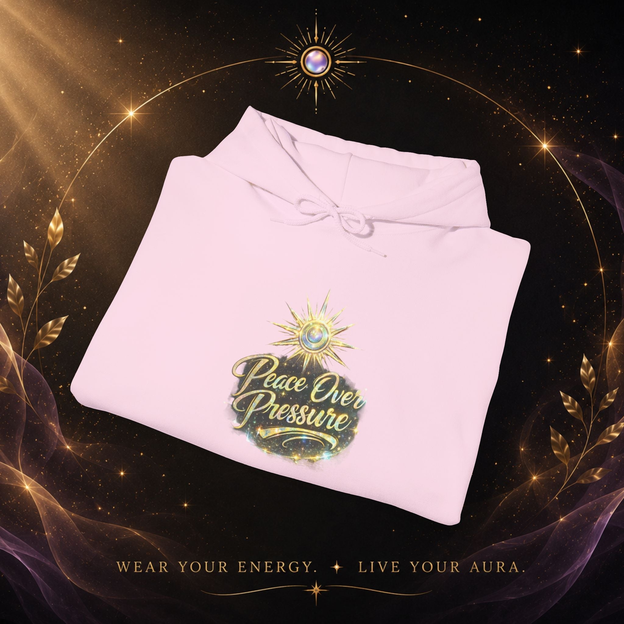 Hoodie — "Peace Over Pressure" Graphic Hoodie - AURA BY RS ®