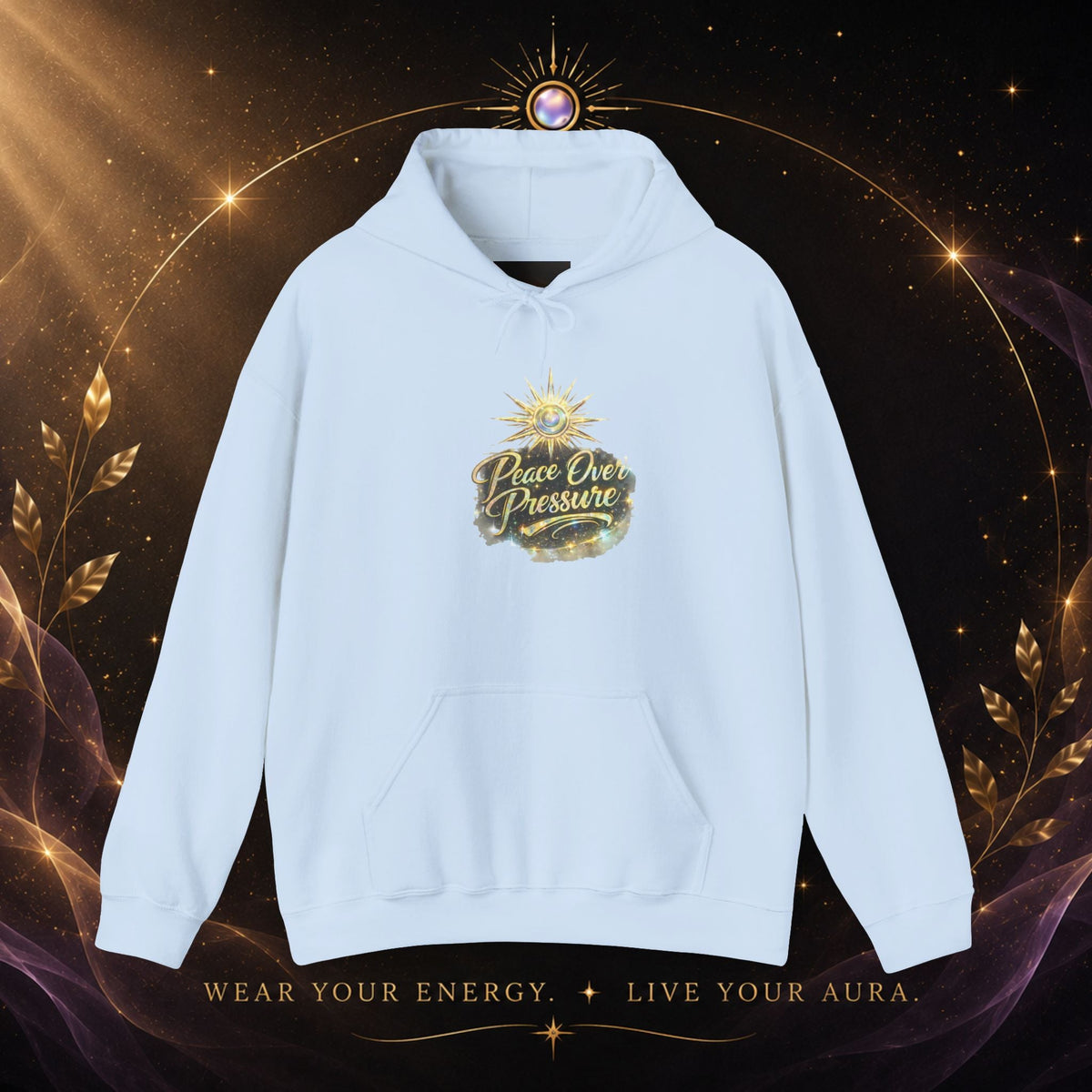 Hoodie — "Peace Over Pressure" Graphic Hoodie - AURA BY RS ®