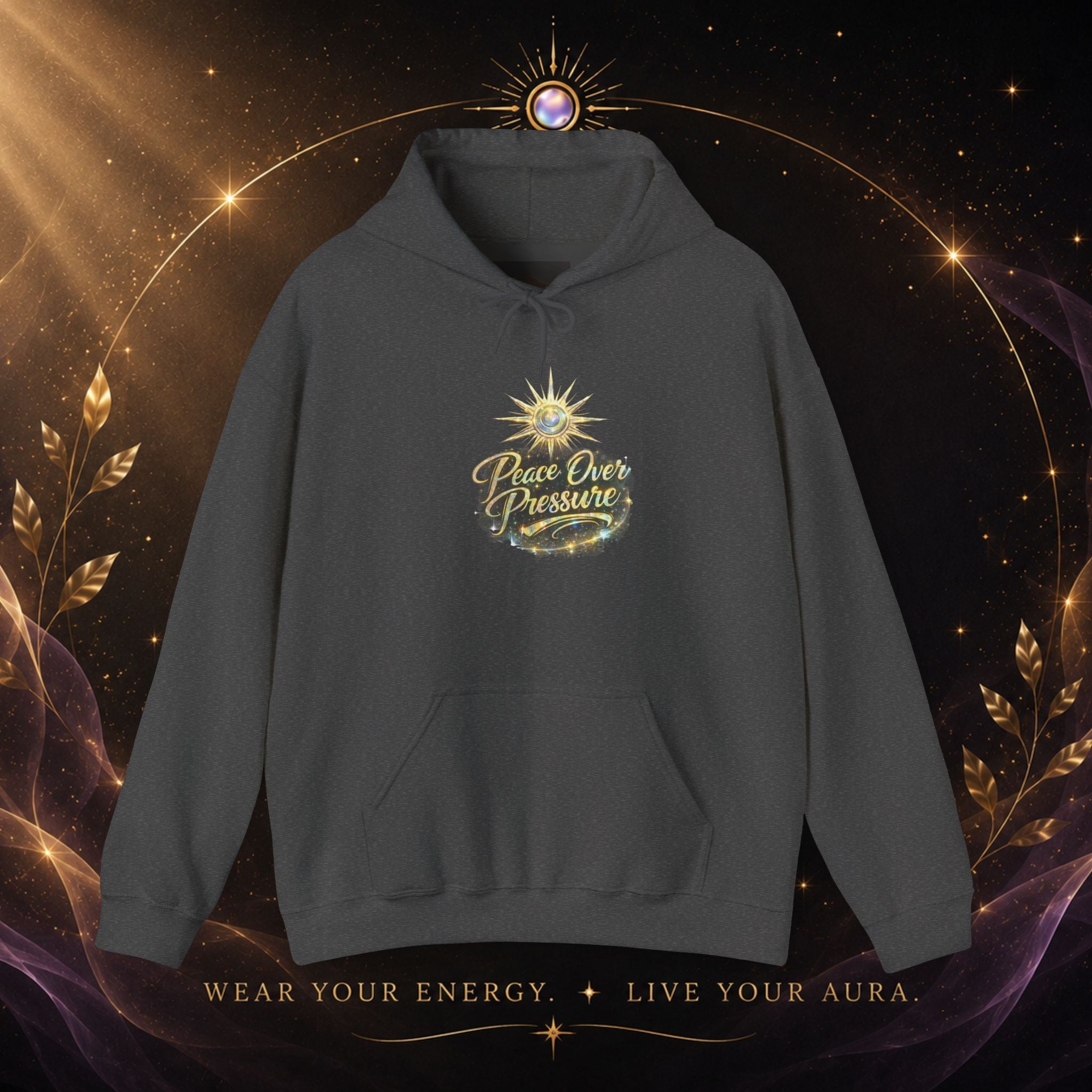 Hoodie — "Peace Over Pressure" Graphic Hoodie - AURA BY RS ®