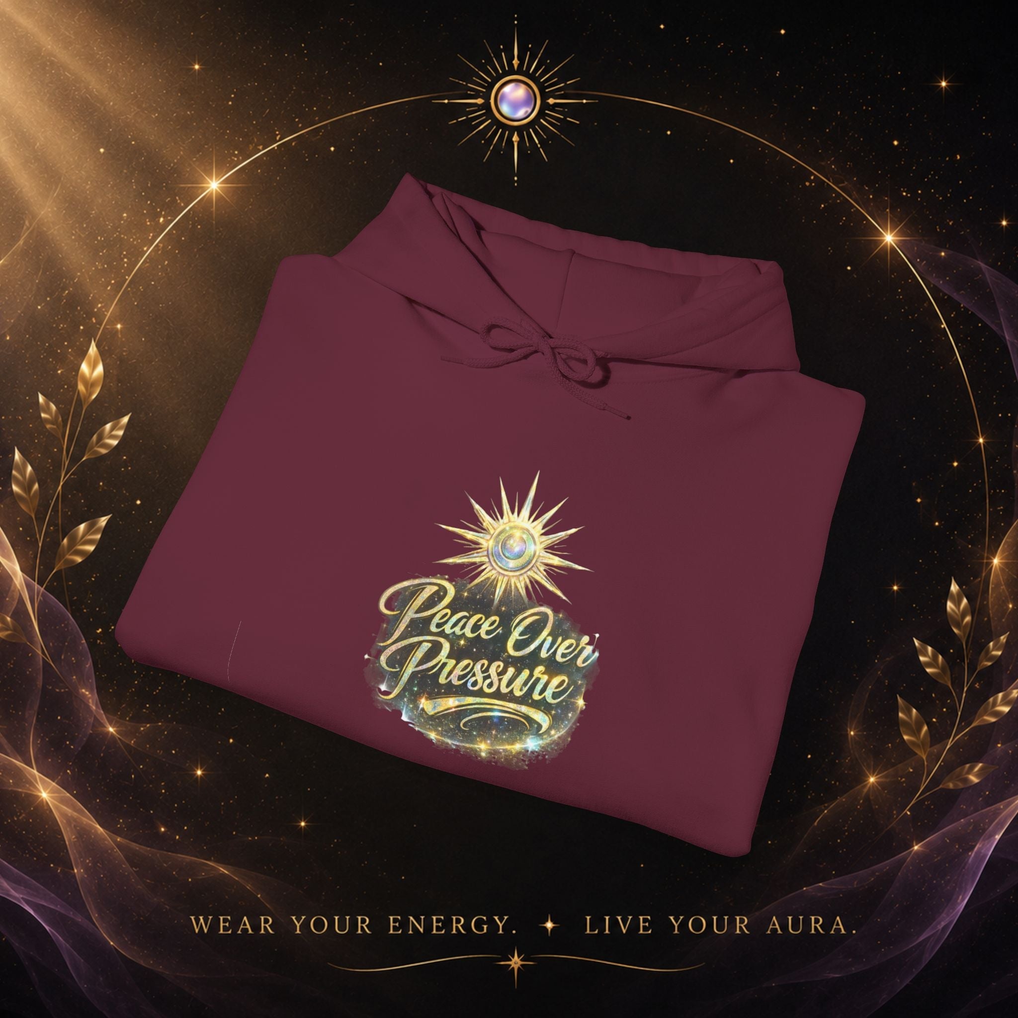 Hoodie — "Peace Over Pressure" Graphic Hoodie - AURA BY RS ®