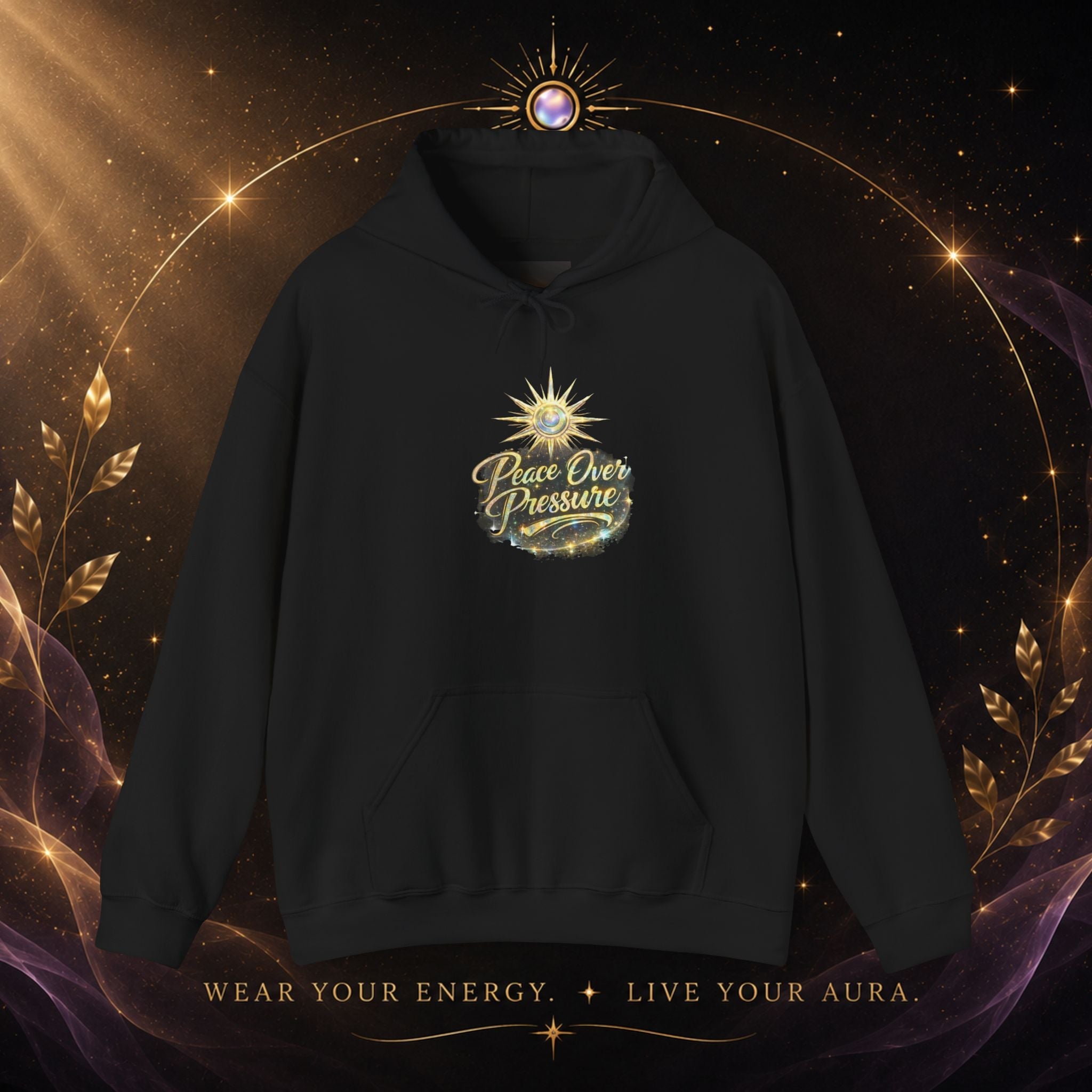 Hoodie — "Peace Over Pressure" Graphic Hoodie - AURA BY RS ®