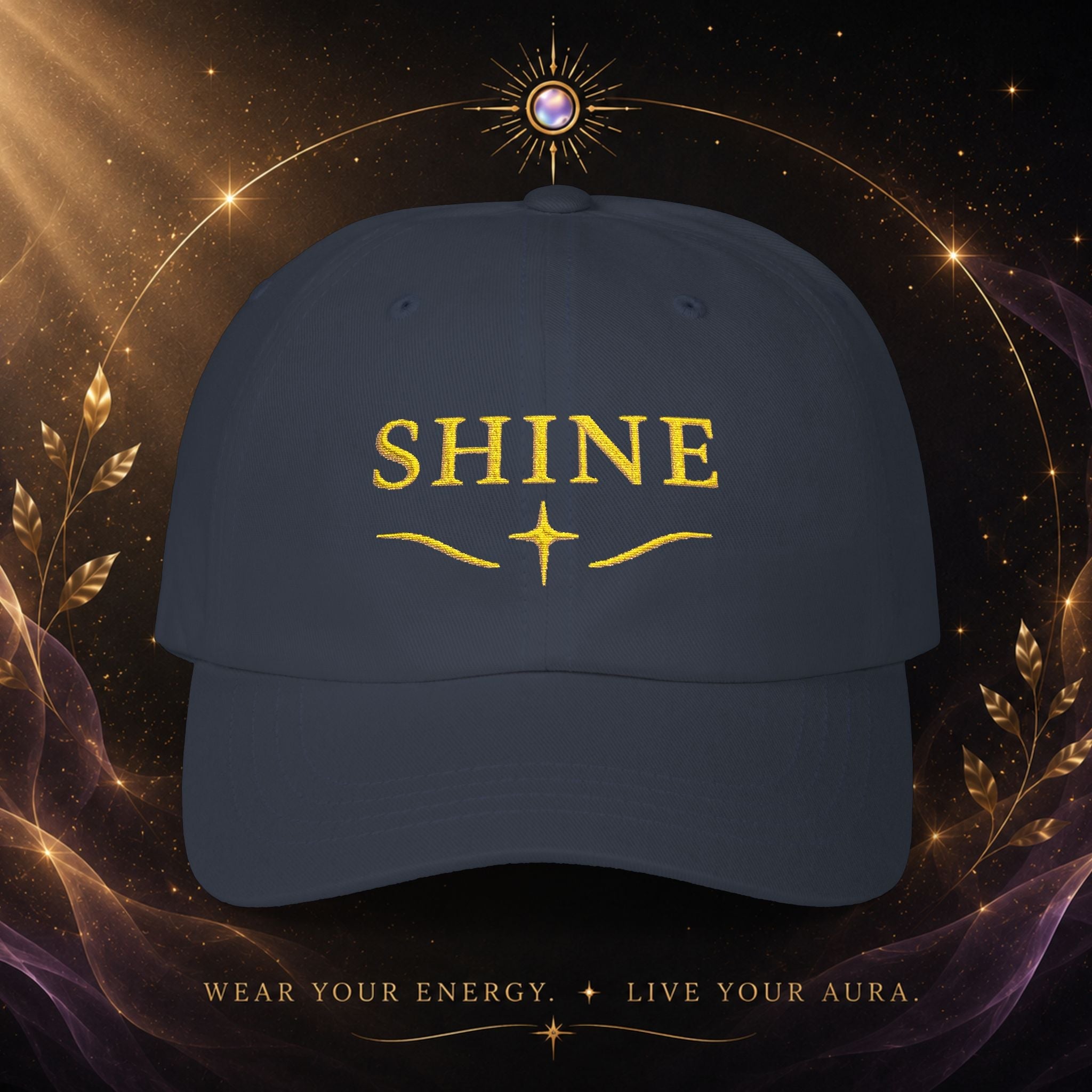 Let Your Aura Shine Through -Embroidered Dad Cap - AURA BY RS ®