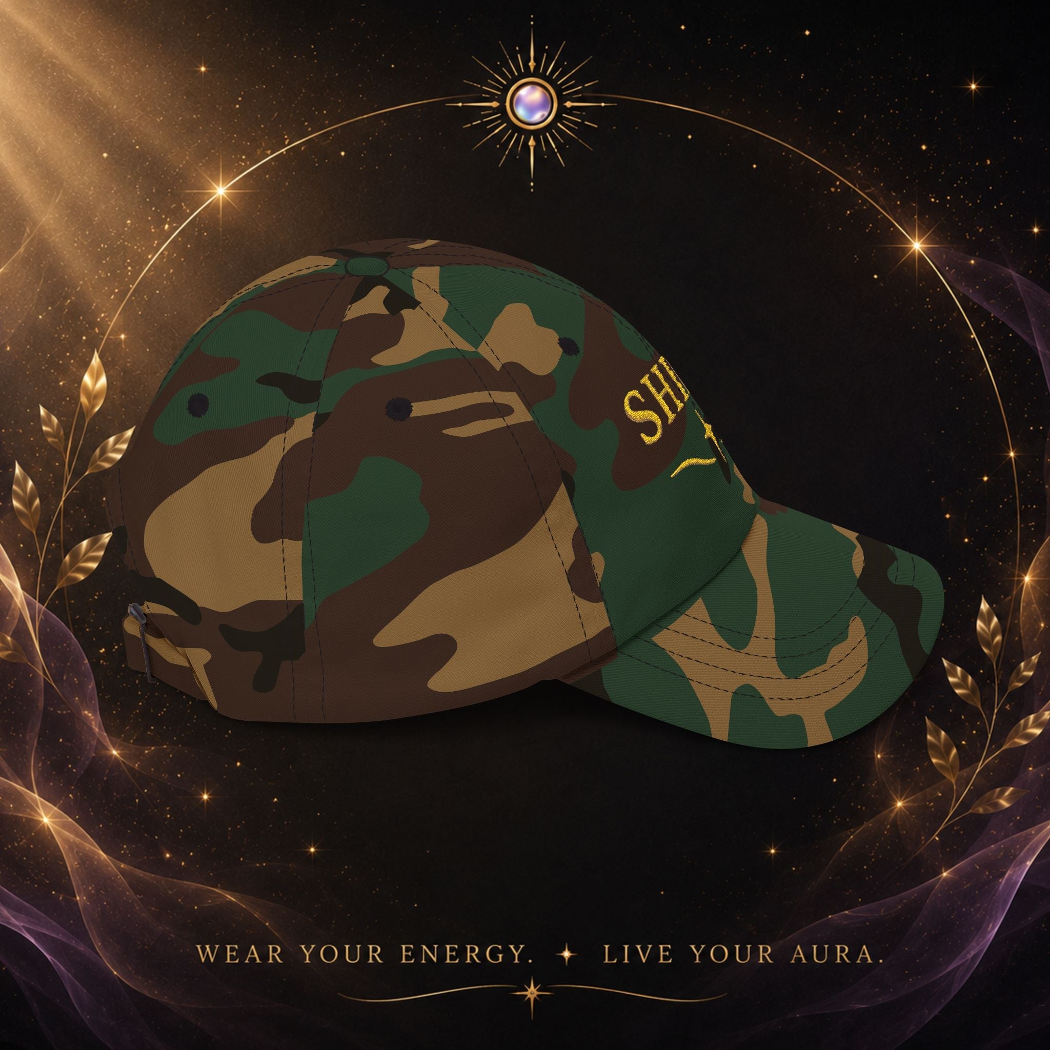 Let Your Aura Shine Through -Embroidered Dad Cap - AURA BY RS ®
