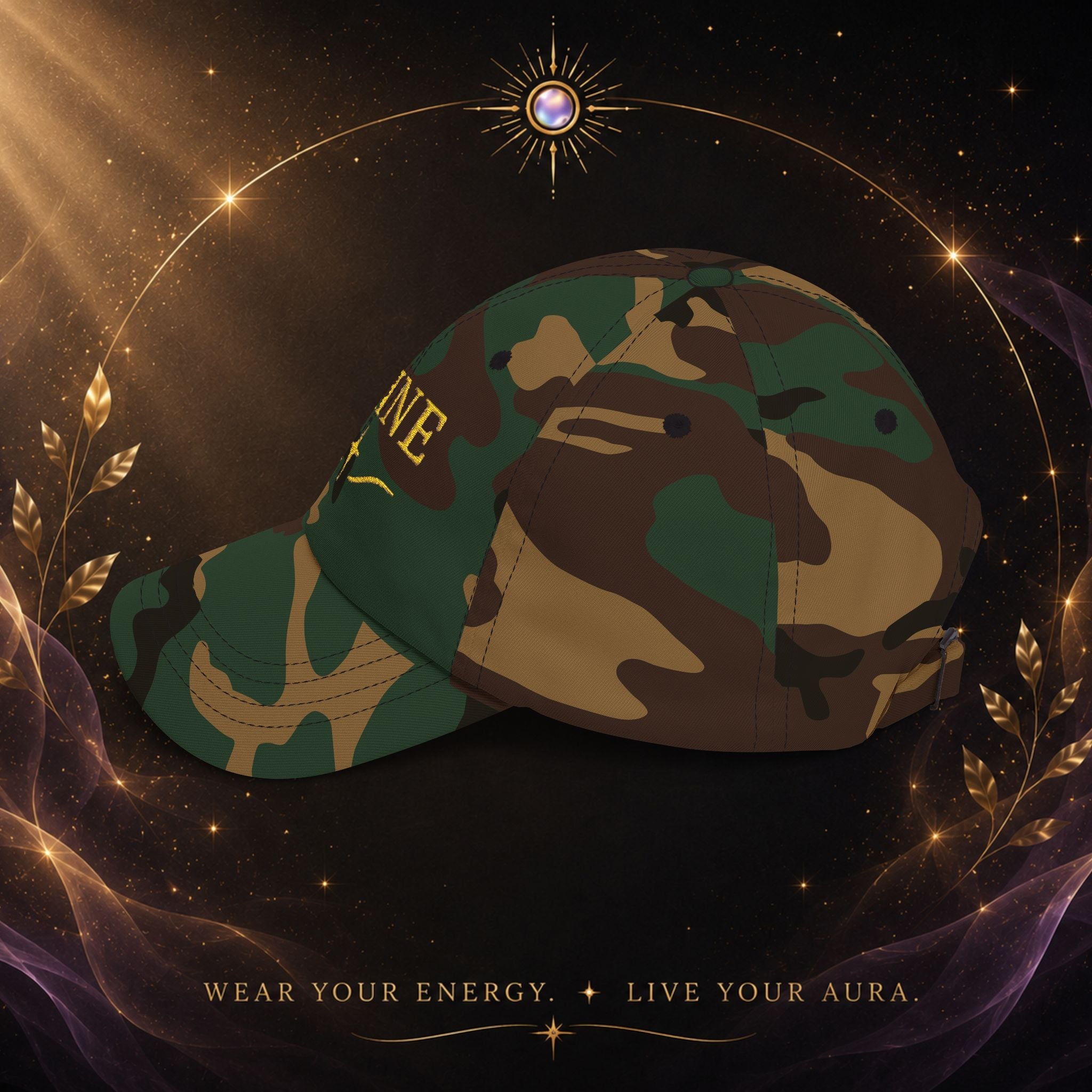 Let Your Aura Shine Through -Embroidered Dad Cap - AURA BY RS ®