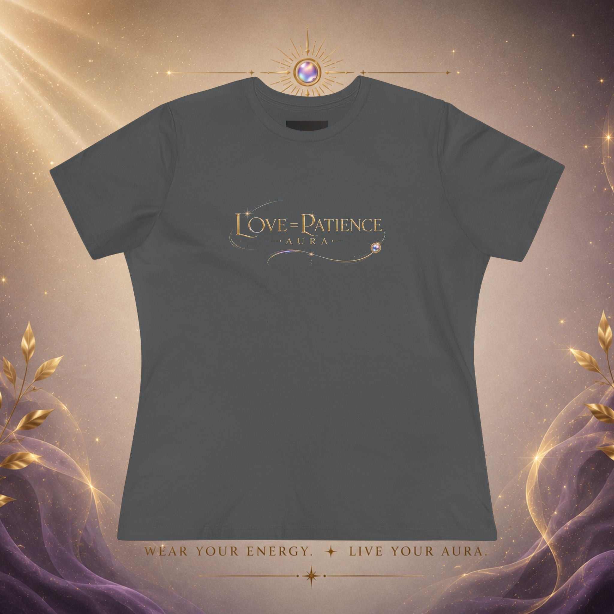 Love & Patience Women's Tee — Inspirational Faith Graphic Cotton Shirt - AURA BY RS ®