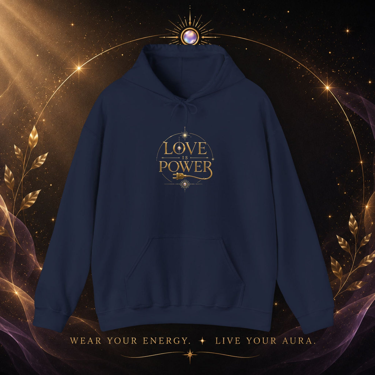 Love Power Hoodie — Minimalist Empowerment Pullover - AURA BY RS ®