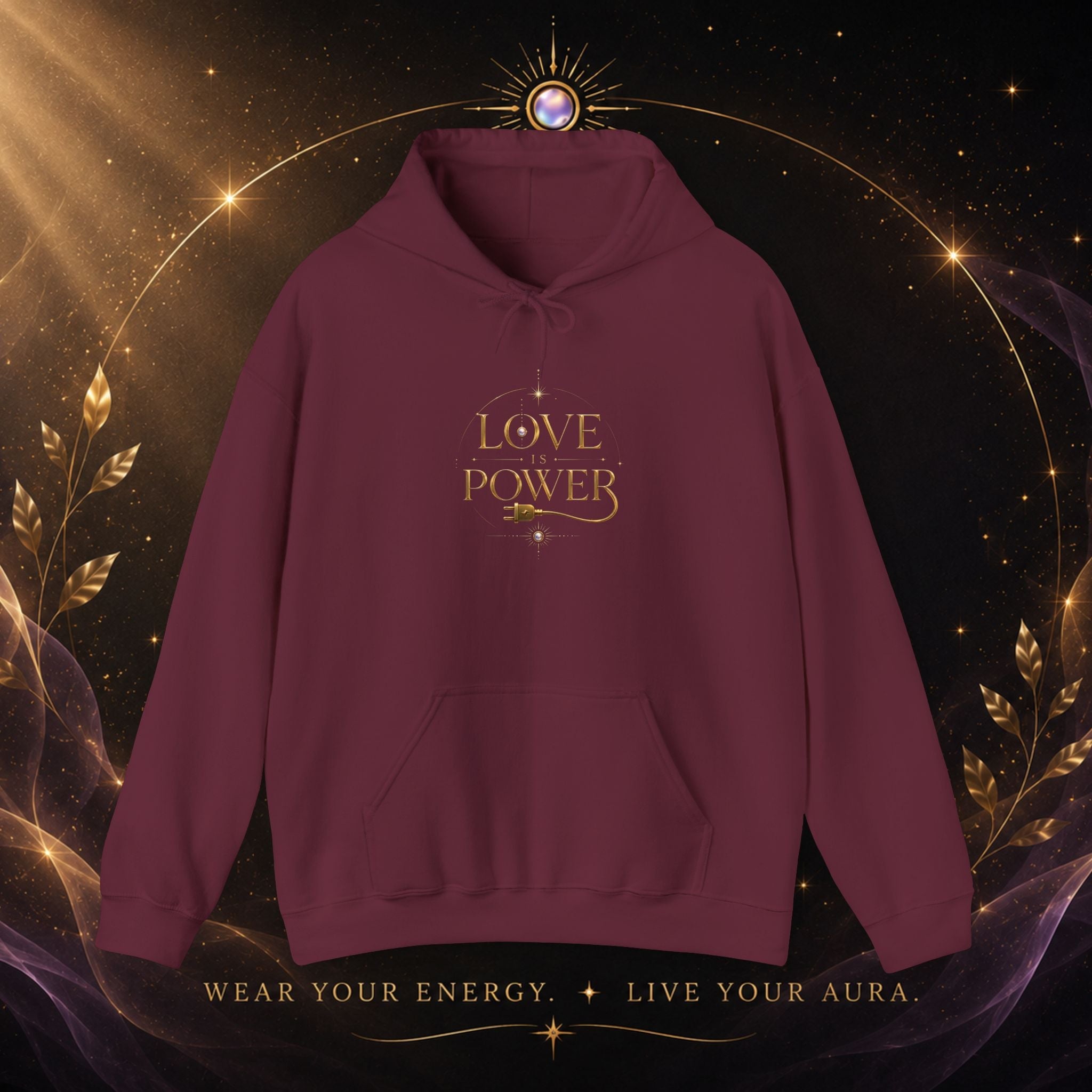 Love Power Hoodie — Minimalist Empowerment Pullover - AURA BY RS ®