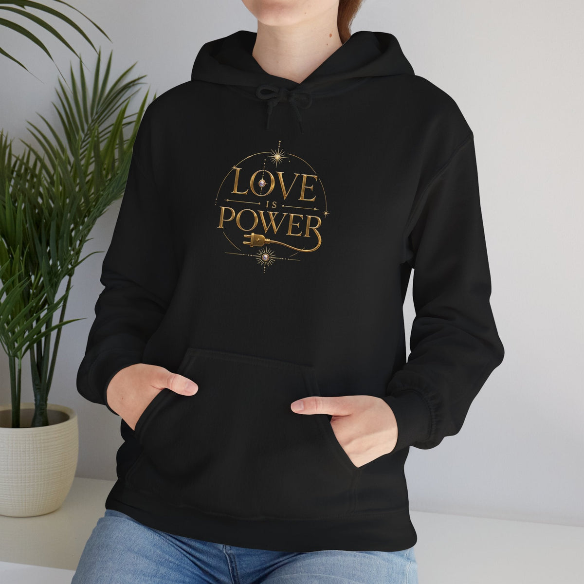 Love Power Hoodie — Minimalist Empowerment Pullover - AURA BY RS ®