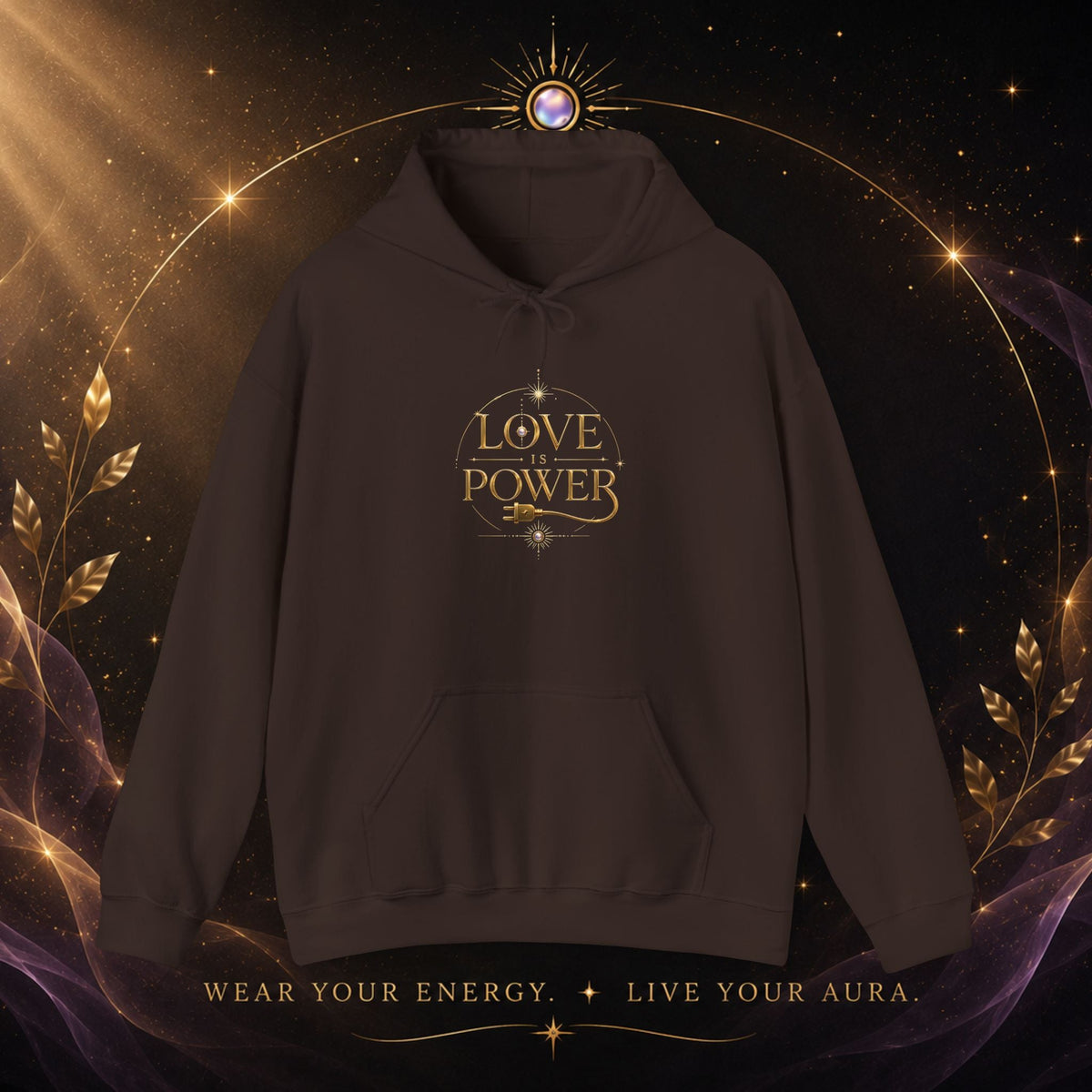 Love Power Hoodie — Minimalist Empowerment Pullover - AURA BY RS ®