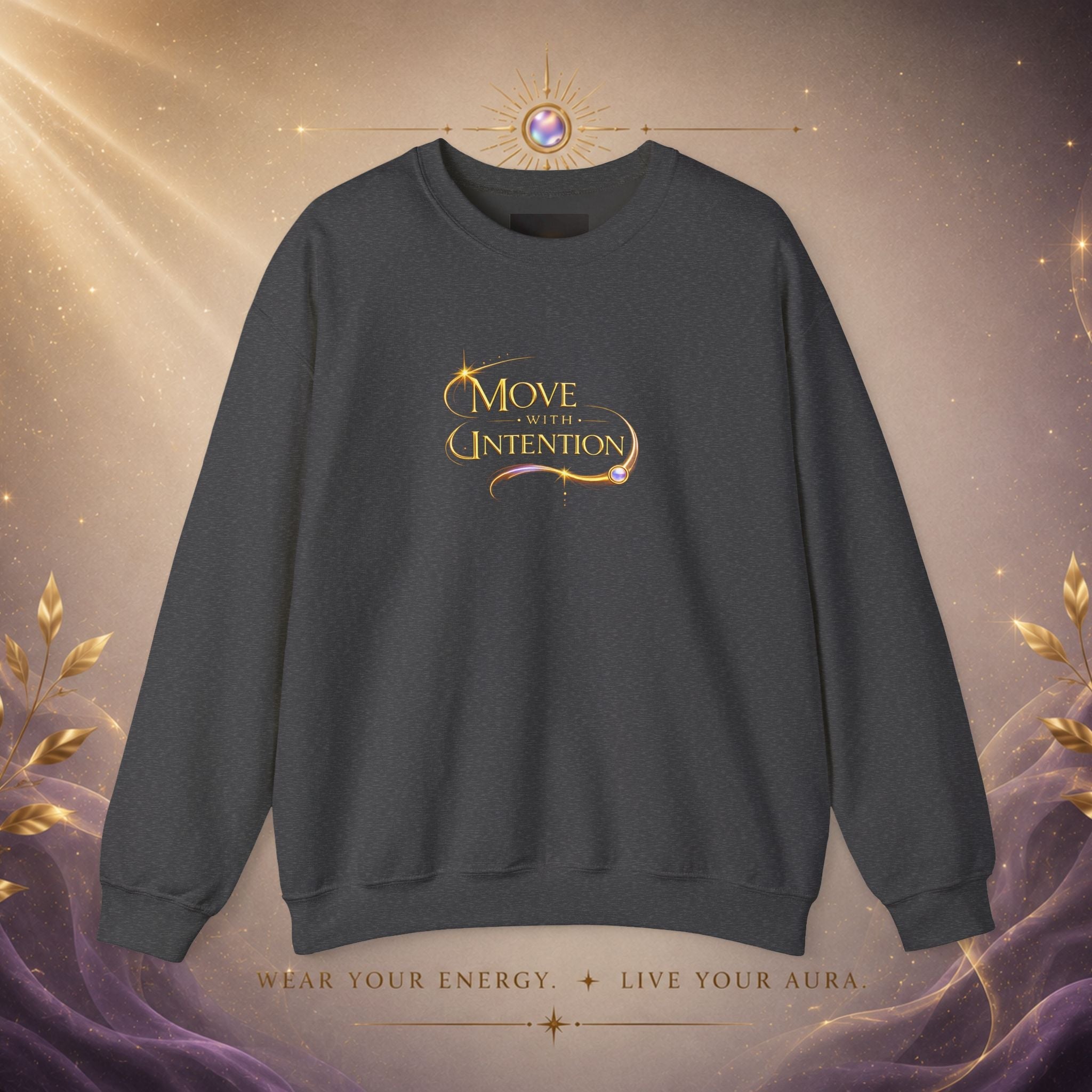 Move With Intention Crewneck Sweatshirt - AURA BY RS ®