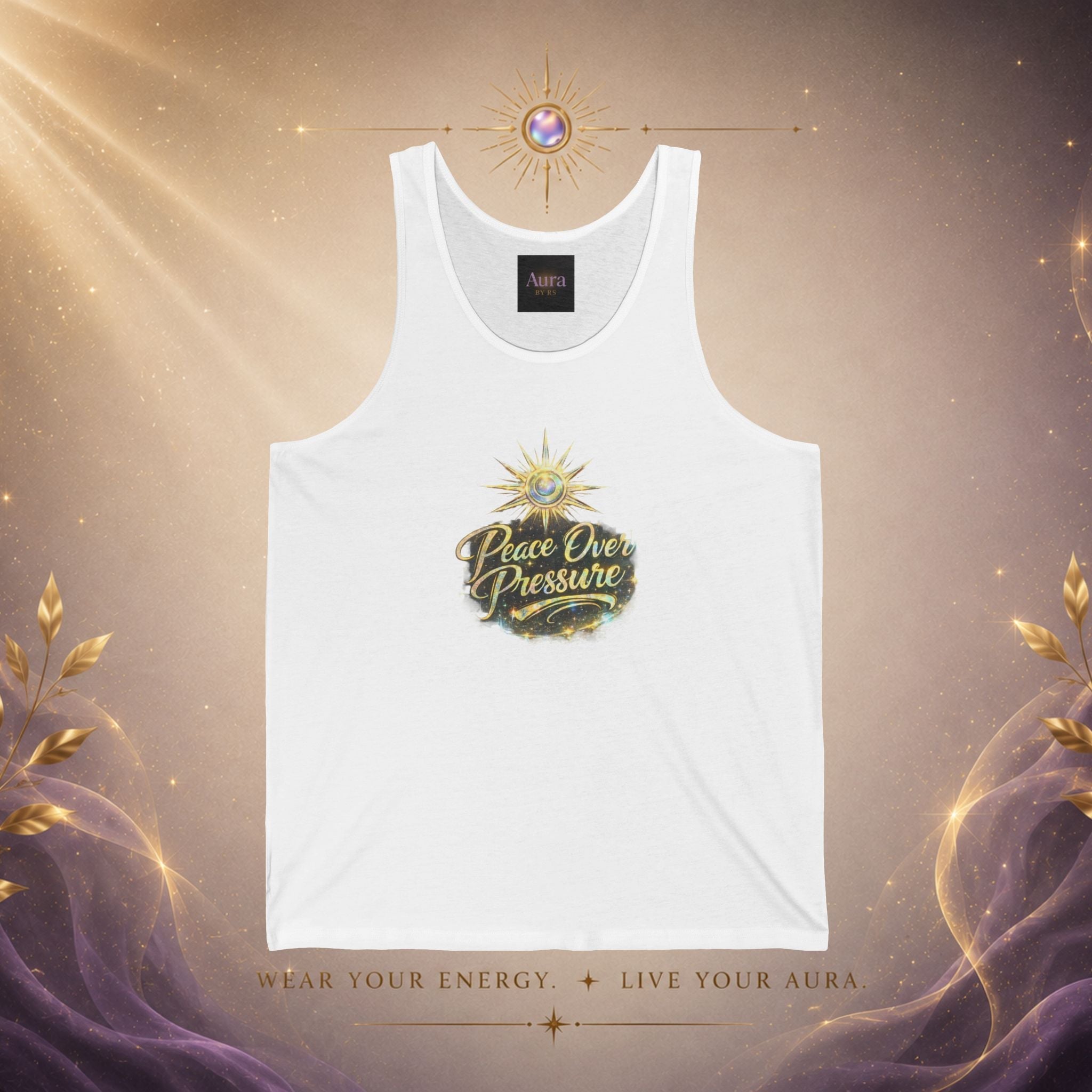 Peace Over Pressure Tank Top — Positive Vibes Graphic Tank - AURA BY RS ®