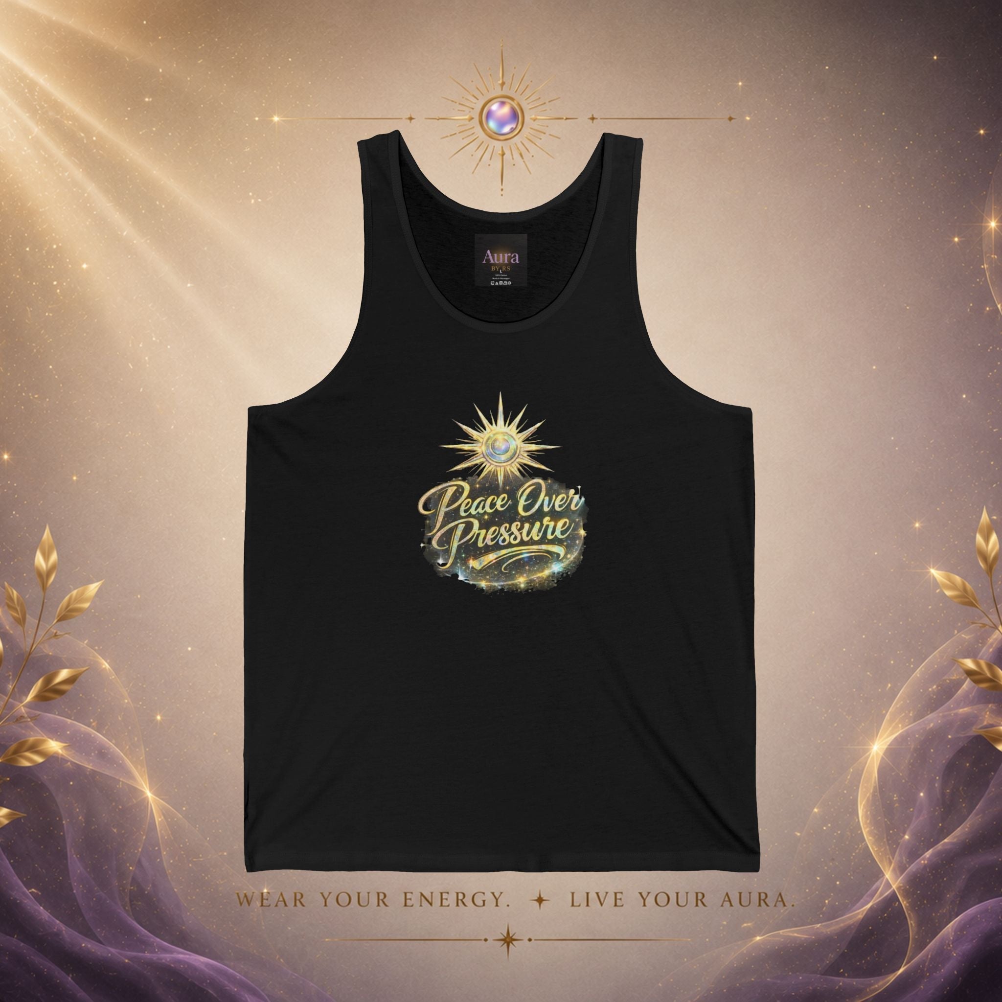 Peace Over Pressure Tank Top — Positive Vibes Graphic Tank - AURA BY RS ®