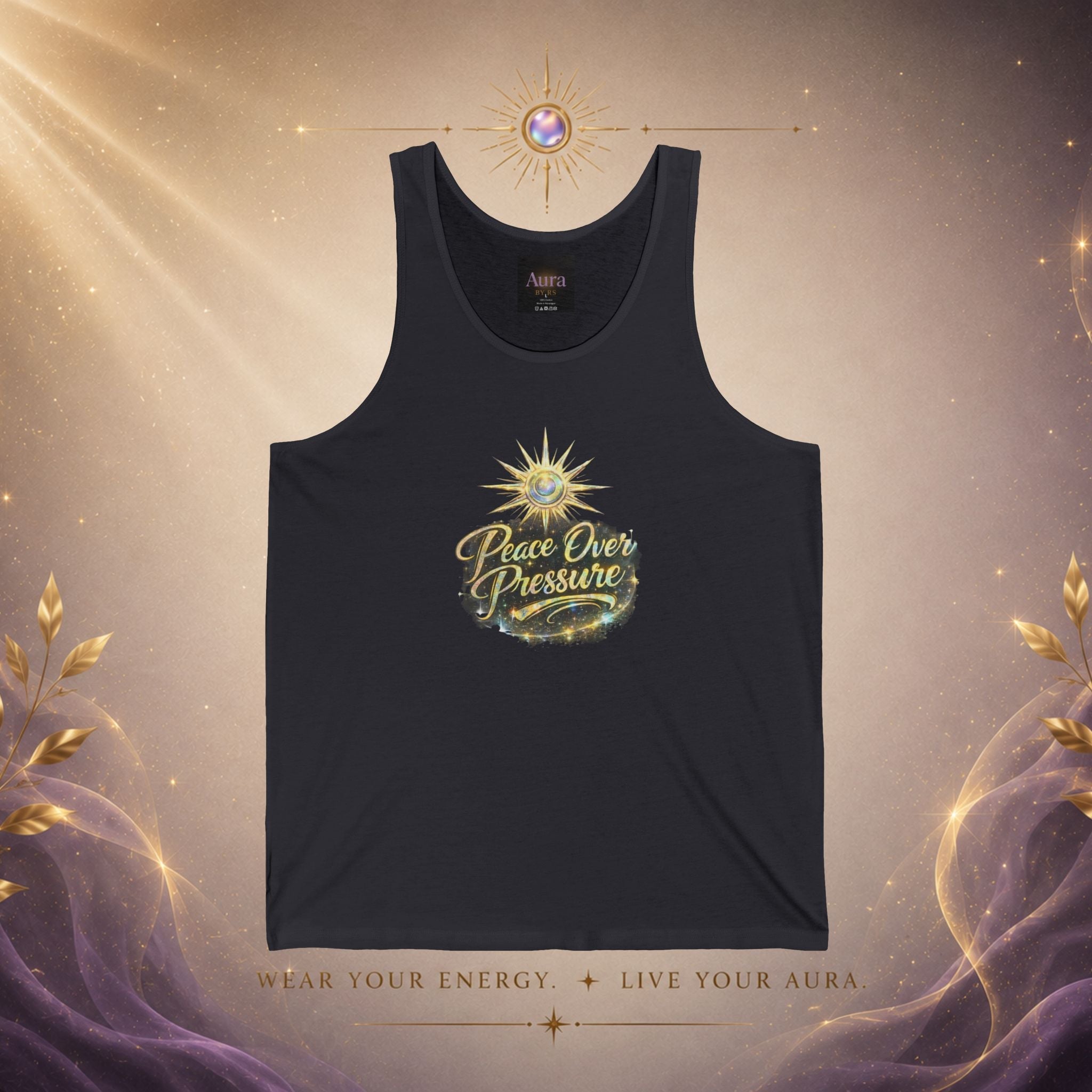 Peace Over Pressure Tank Top — Positive Vibes Graphic Tank - AURA BY RS ®