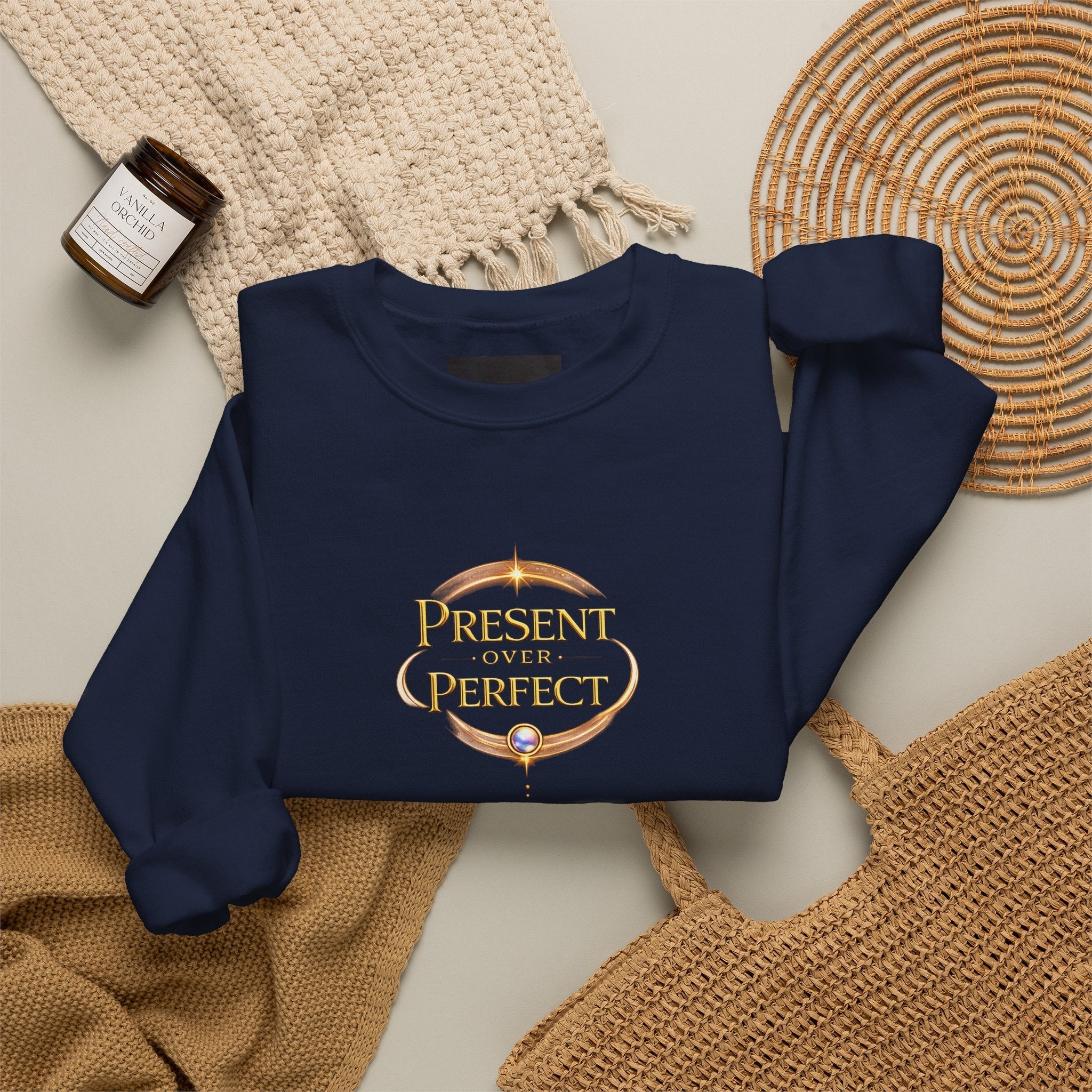 Present Over Perfect Crewneck Sweatshirt - AURA BY RS ®