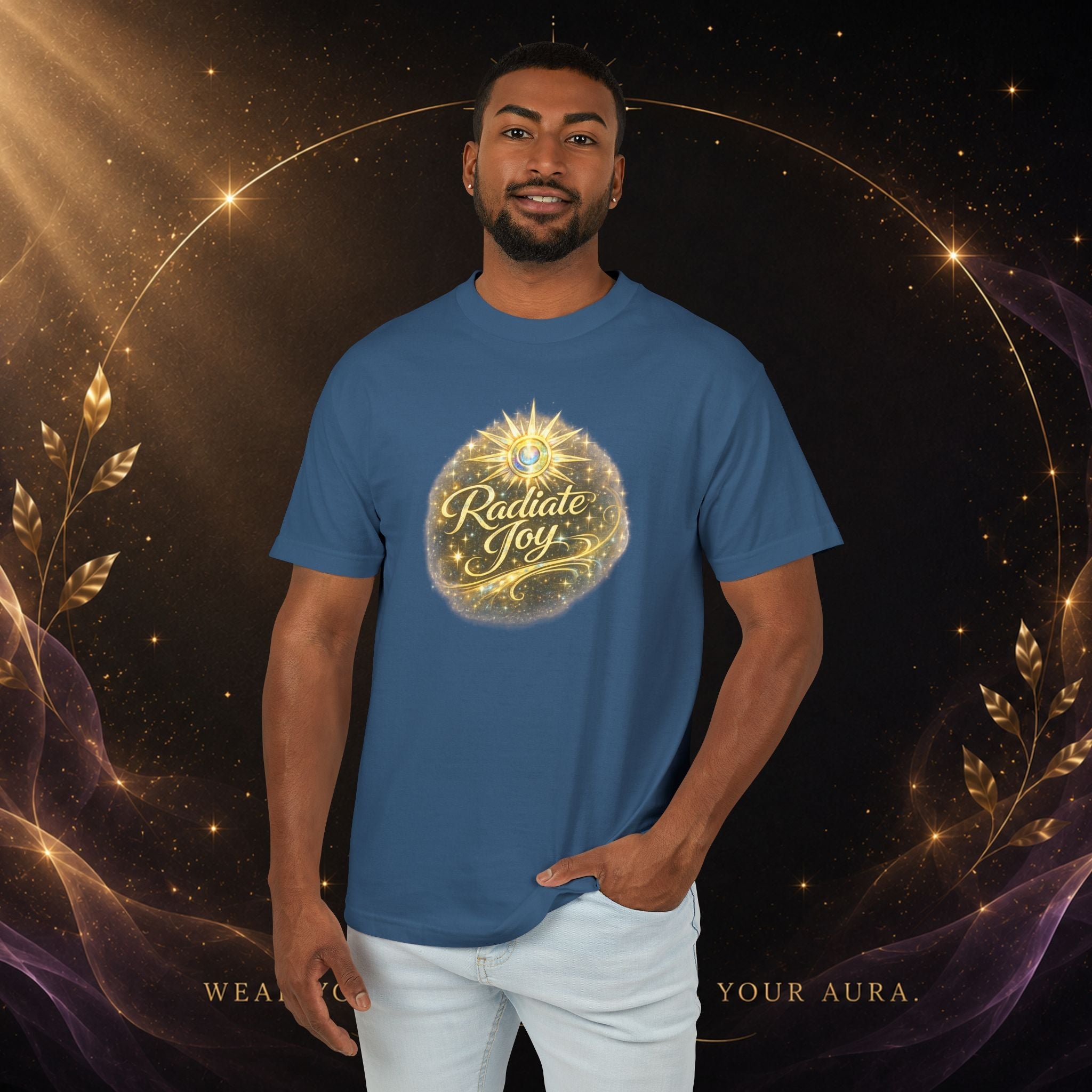 Radiate Joy T-Shirt — Inspirational Graphic Tee - AURA BY RS ®
