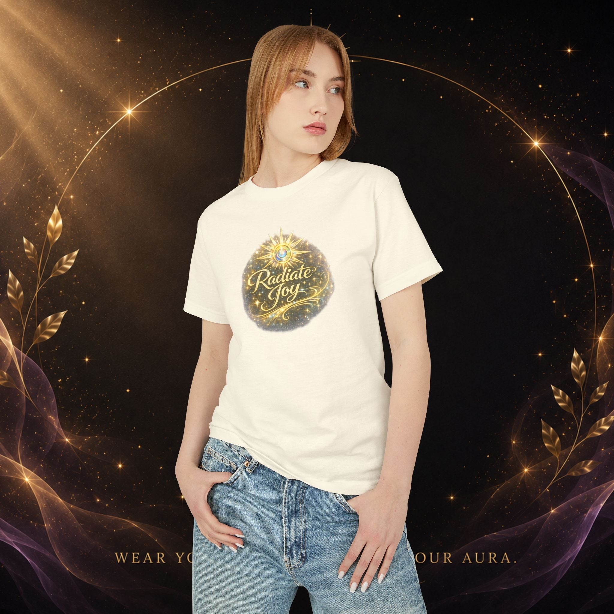 Radiate Joy T-Shirt — Inspirational Graphic Tee - AURA BY RS ®