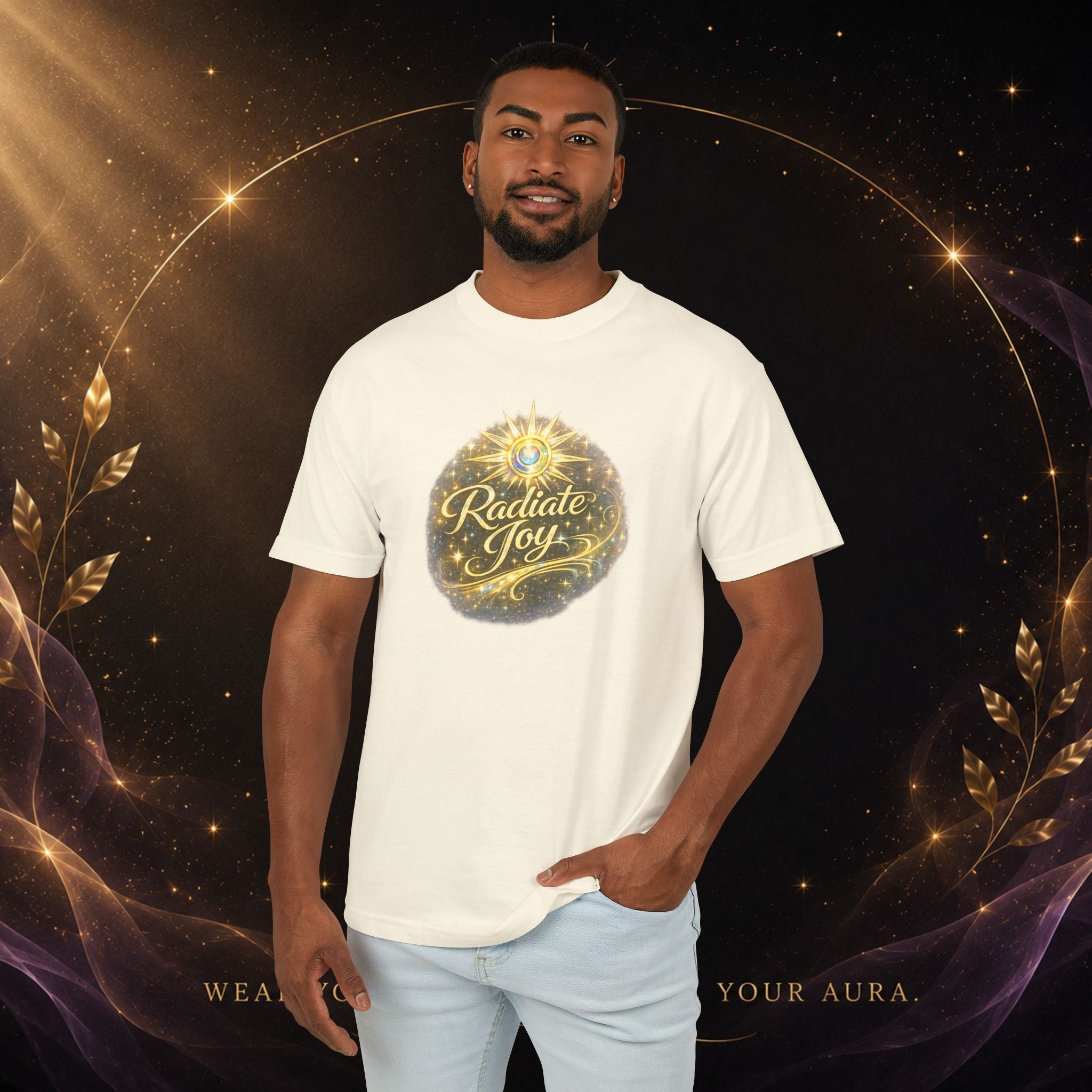 Radiate Joy T-Shirt — Inspirational Graphic Tee - AURA BY RS ®