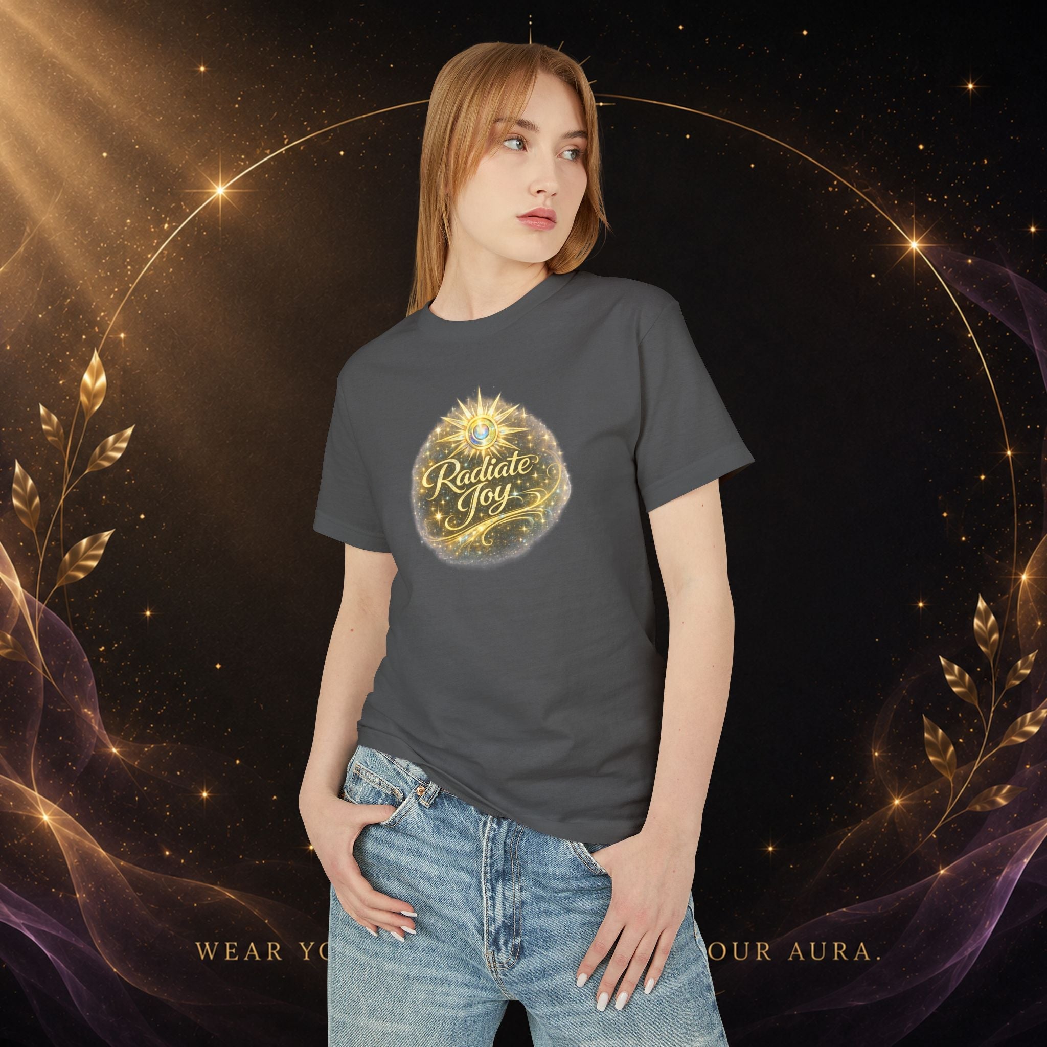 Radiate Joy T-Shirt — Inspirational Graphic Tee - AURA BY RS ®