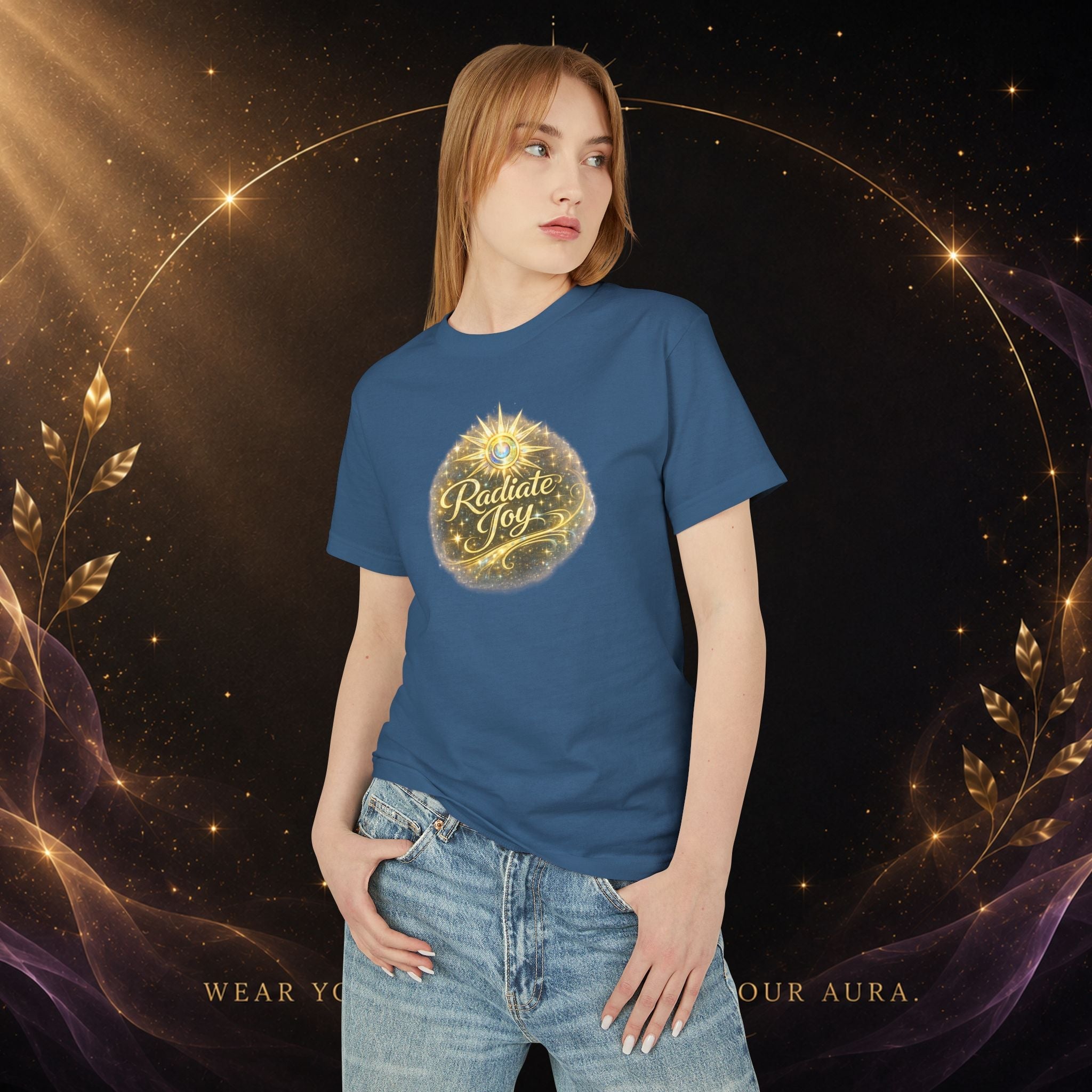 Radiate Joy T-Shirt — Inspirational Graphic Tee - AURA BY RS ®