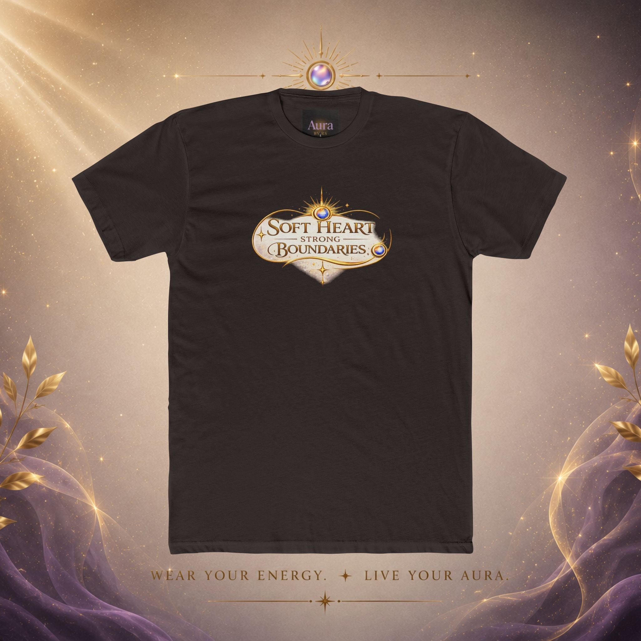 Soft Heart, Bold Boundaries Tee — Empowerment Graphic T-Shirt - AURA BY RS ®