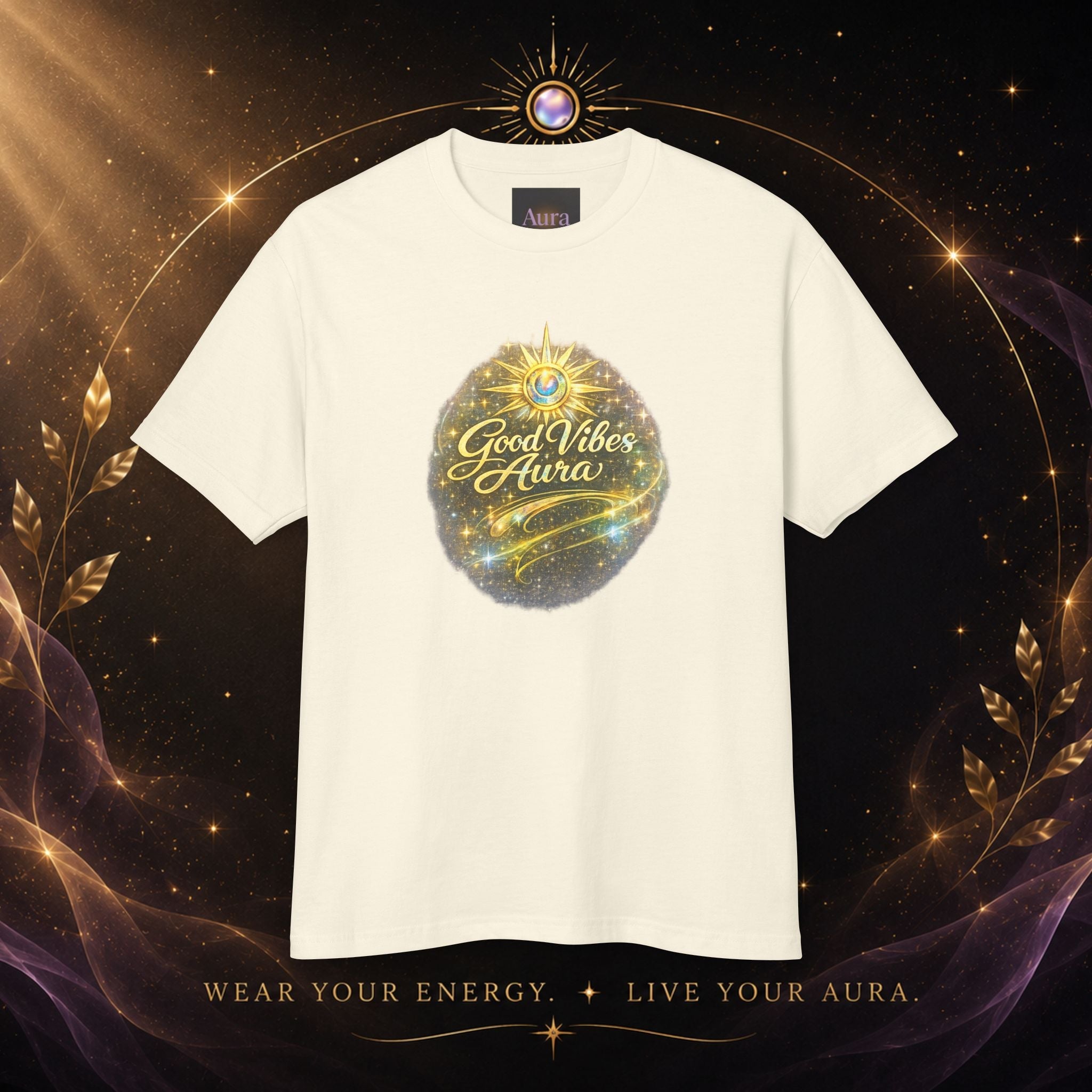 T-Shirt — "Good Vibe Aura" Graphic Tee (Spiritual, Positive Energy) - AURA BY RS ®