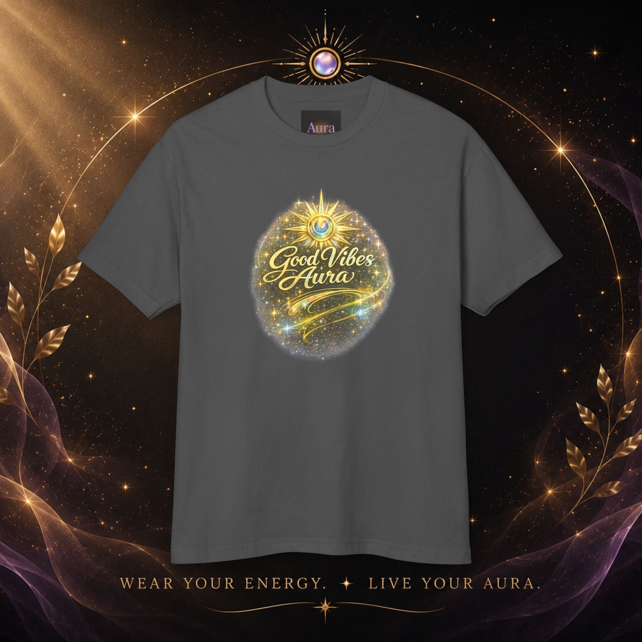 T-Shirt — "Good Vibe Aura" Graphic Tee (Spiritual, Positive Energy) - AURA BY RS ®